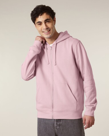 Mixer - Iconic Mid-Light Unisex-Zip-Thru-Hoodie-Sweatshirt - Cotton Pink - 3XL bedrucken, Art.-Nr. STSU205C0053X