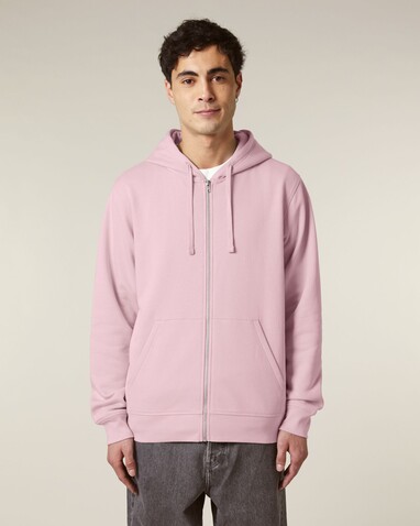 Mixer - Iconic Mid-Light Unisex-Zip-Thru-Hoodie-Sweatshirt - Cotton Pink - 3XL bedrucken, Art.-Nr. STSU205C0053X