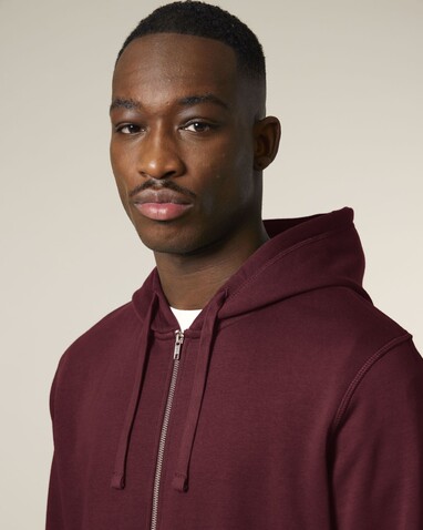 Mixer - Der Unisex-Zip-Hoodie - Burgundy - XXS bedrucken, Art.-Nr. STSU205C2442S