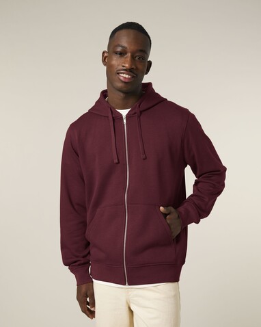 Mixer - Der Unisex-Zip-Hoodie - Burgundy - XXS bedrucken, Art.-Nr. STSU205C2442S