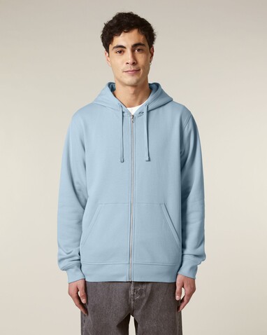 Mixer - Der Unisex-Zip-Hoodie - Sky blue - M bedrucken, Art.-Nr. STSU205C2321M