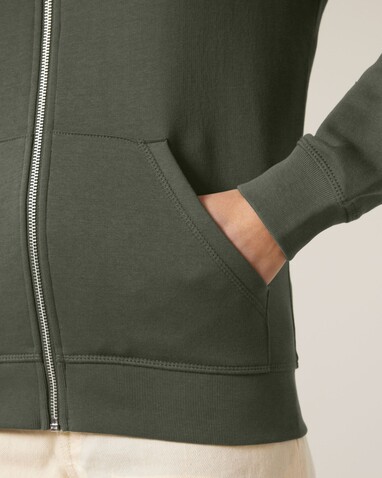 Mixer - Der Unisex-Zip-Hoodie - Khaki - M bedrucken, Art.-Nr. STSU205C2231M