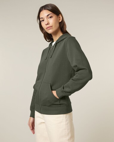 Mixer - Der Unisex-Zip-Hoodie - Khaki - 3XL bedrucken, Art.-Nr. STSU205C2233X