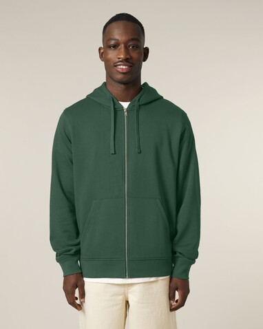 Mixer - Der Unisex-Zip-Hoodie - Bottle Green - S bedrucken, Art.-Nr. STSU205C2241S