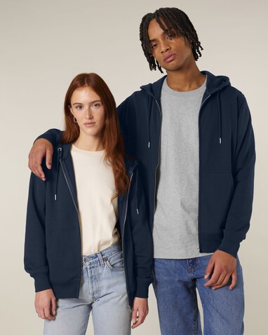 Connector 2.0 - Der Unisex-Zip-Hoodie aus French Terry - French Navy - XXS bedrucken, Art.-Nr. STSU207C7272S Connector 2.0 - Der Unisex-Zip-Hoodie aus French Terry - French Navy - XXS bedrucken, Art.-Nr. STSU207C7272S