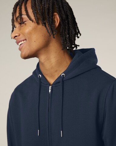 Connector 2.0 - Der Unisex-Zip-Hoodie aus French Terry - French Navy - XS bedrucken, Art.-Nr. STSU207C727XS Connector 2.0 - Der Unisex-Zip-Hoodie aus French Terry - French Navy - XS bedrucken, Art.-Nr. STSU207C727XS