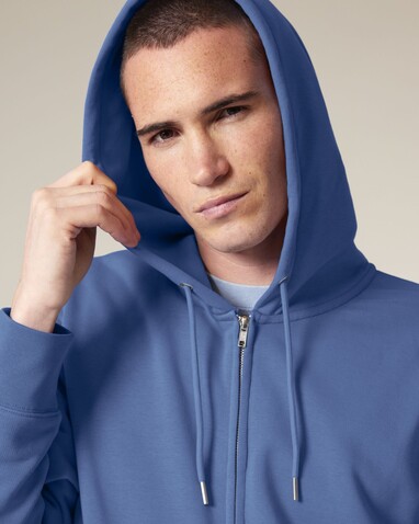 Connector 2.0 - Der Unisex-Zip-Hoodie aus French Terry - Bright Blue - XXS bedrucken, Art.-Nr. STSU207C0532S Connector 2.0 - Der Unisex-Zip-Hoodie aus French Terry - Bright Blue - XXS bedrucken, Art.-Nr. STSU207C0532S