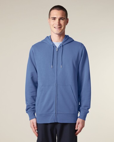 Connector 2.0 - Der Unisex-Zip-Hoodie aus French Terry - Bright Blue - XXS bedrucken, Art.-Nr. STSU207C0532S Connector 2.0 - Der Unisex-Zip-Hoodie aus French Terry - Bright Blue - XXS bedrucken, Art.-Nr. STSU207C0532S