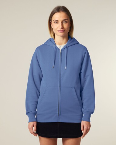 Connector 2.0 - Der Unisex-Zip-Hoodie aus French Terry - Bright Blue - XL bedrucken, Art.-Nr. STSU207C0531X Connector 2.0 - Der Unisex-Zip-Hoodie aus French Terry - Bright Blue - XL bedrucken, Art.-Nr. STSU207C0531X