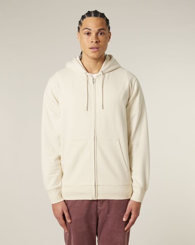 Connector 2.0 - Der Unisex-Zip-Hoodie aus French Terry - Natural Raw - M bedrucken, Art.-Nr. STSU207C0541M