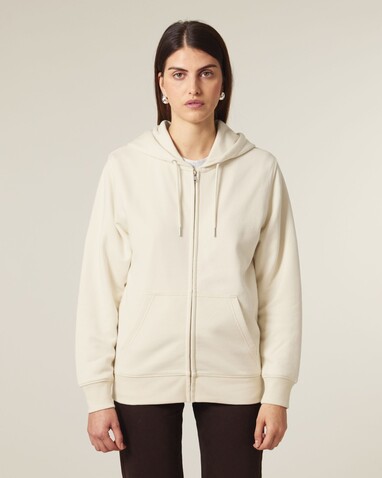 Connector 2.0 - Der Unisex-Zip-Hoodie aus French Terry - Natural Raw - M bedrucken, Art.-Nr. STSU207C0541M