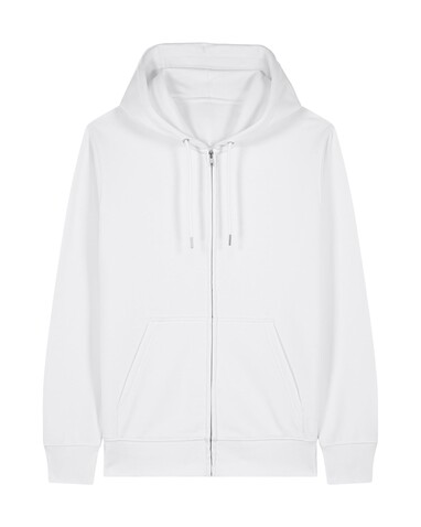 Connector 2.0 - Der Unisex-Zip-Hoodie aus French Terry - White - XXS bedrucken, Art.-Nr. STSU207C0012S