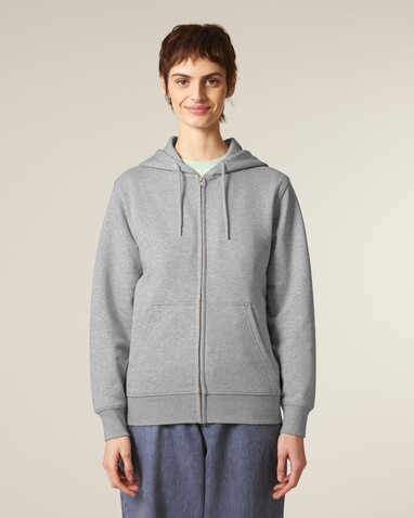 Connector 2.0 - Der Unisex-Zip-Hoodie aus French Terry - Heather Grey - M bedrucken, Art.-Nr. STSU207C2501M Connector 2.0 - Der Unisex-Zip-Hoodie aus French Terry - Heather Grey - M bedrucken, Art.-Nr. STSU207C2501M