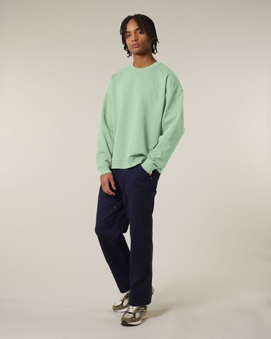 Radder 2.0 - Das Oversized Rundhals-Unisex-Sweatshirt - Misty Jade - XXL bedrucken, Art.-Nr. STSU208C7352X