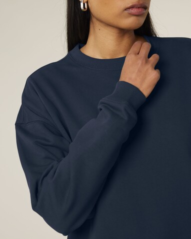 Radder 2.0 - Oversize-Crewneck-Sweatshirt - French Navy - 3XL bedrucken, Art.-Nr. STSU208C7273X