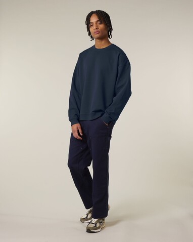 Radder 2.0 - Oversize-Crewneck-Sweatshirt - French Navy - 3XL bedrucken, Art.-Nr. STSU208C7273X