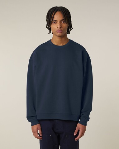Radder 2.0 - Oversize-Crewneck-Sweatshirt - French Navy - 3XL bedrucken, Art.-Nr. STSU208C7273X