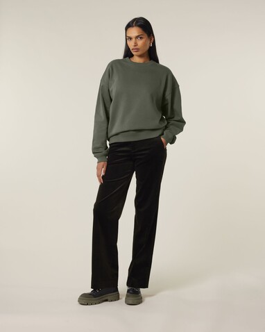 Radder 2.0 - Das Oversized Rundhals-Unisex-Sweatshirt - Khaki - M bedrucken, Art.-Nr. STSU208C2231M