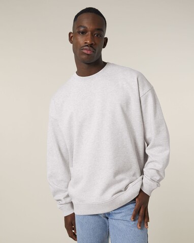 Radder 2.0 - Das Oversized Rundhals-Unisex-Sweatshirt - Cool Heather Grey - XXL bedrucken, Art.-Nr. STSU208C1462X