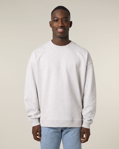 Radder 2.0 - Das Oversized Rundhals-Unisex-Sweatshirt - Cool Heather Grey - XXL bedrucken, Art.-Nr. STSU208C1462X