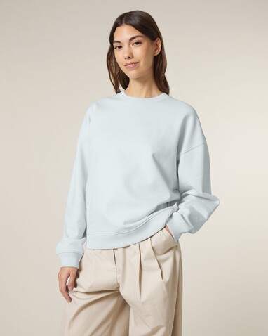 Radder 2.0 - Das Oversized Rundhals-Unisex-Sweatshirt - Blue Ice - XL bedrucken, Art.-Nr. STSU208C7281X