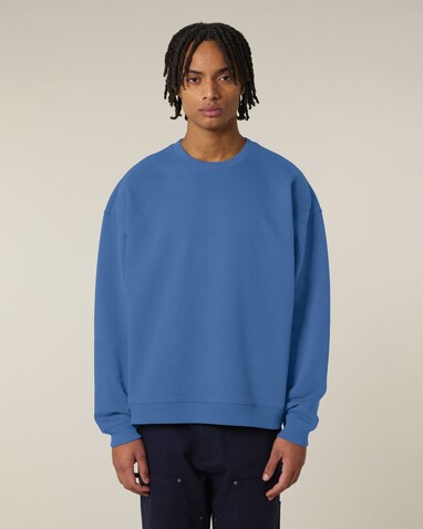 Radder 2.0 - Das Oversized Rundhals-Unisex-Sweatshirt - Mindful Blue - 3XL bedrucken, Art.-Nr. STSU208C7293X