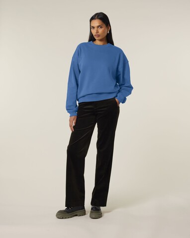 Radder 2.0 - Das Oversized Rundhals-Unisex-Sweatshirt - Mindful Blue - 3XL bedrucken, Art.-Nr. STSU208C7293X