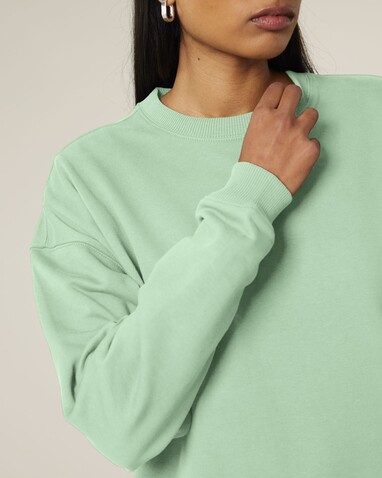 Radder 2.0 - Das Oversized Rundhals-Unisex-Sweatshirt - Misty Jade - XXS bedrucken, Art.-Nr. STSU208C7352S Radder 2.0 - Das Oversized Rundhals-Unisex-Sweatshirt - Misty Jade - XXS bedrucken, Art.-Nr. STSU208C7352S