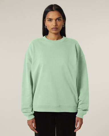 Radder 2.0 - Das Oversized Rundhals-Unisex-Sweatshirt - Misty Jade - M bedrucken, Art.-Nr. STSU208C7351M
