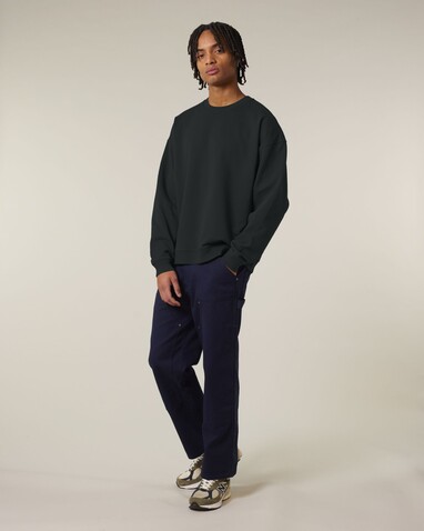 Radder 2.0 - Das Oversized Rundhals-Unisex-Sweatshirt - Black - XL bedrucken, Art.-Nr. STSU208C0021X Radder 2.0 - Das Oversized Rundhals-Unisex-Sweatshirt - Black - XL bedrucken, Art.-Nr. STSU208C0021X