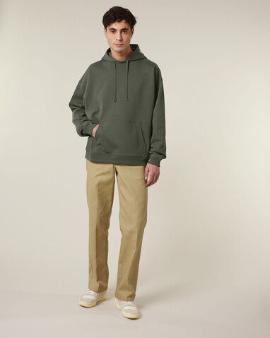 Slammer 2.0 - Der Oversized Unisex-Hoodie - Khaki - S bedrucken, Art.-Nr. STSU209C2231S