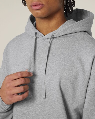 Slammer 2.0 - Der Oversized Unisex-Hoodie - Heather Grey - 3XL bedrucken, Art.-Nr. STSU209C2503X