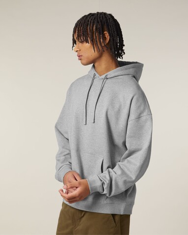 Slammer 2.0 - Der Oversized Unisex-Hoodie - Heather Grey - 3XL bedrucken, Art.-Nr. STSU209C2503X