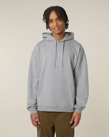 Slammer 2.0 - Der Oversized Unisex-Hoodie - Heather Grey - M bedrucken, Art.-Nr. STSU209C2501M