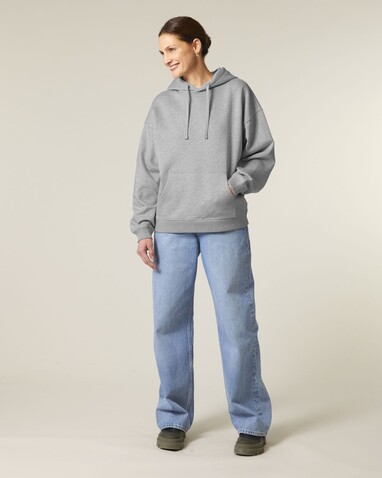 Slammer 2.0 - Der Oversized Unisex-Hoodie - Heather Grey - XS bedrucken, Art.-Nr. STSU209C250XS