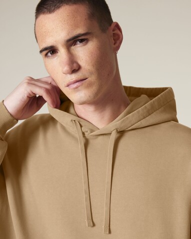 Slammer 2.0 vintage - Oversize Garment-Dyed-Hoodie-Sweatshirt - G. Dyed Latte - 3XL bedrucken, Art.-Nr. STSU211C7333X