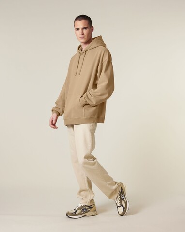 Slammer 2.0 vintage - Oversize Garment-Dyed-Hoodie-Sweatshirt - G. Dyed Latte - 3XL bedrucken, Art.-Nr. STSU211C7333X