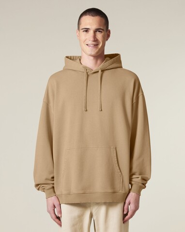 Slammer 2.0 vintage - Oversize Garment-Dyed-Hoodie-Sweatshirt - G. Dyed Latte - 3XL bedrucken, Art.-Nr. STSU211C7333X