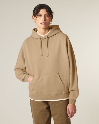 Slammer 2.0 vintage - Oversize Garment-Dyed-Hoodie-Sweatshirt - G. Dyed Latte - 3XL bedrucken, Art.-Nr. STSU211C7333X