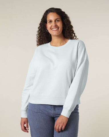 Stella Alma - Das Iconic Damen-Rundhals-Sweatshirt - Blue Ice - XL bedrucken, Art.-Nr. STSW212C7281X