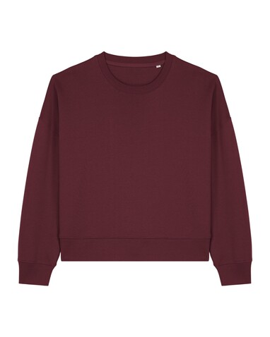 Stella Alma - Das Iconic Damen-Rundhals-Sweatshirt - Burgundy - M bedrucken, Art.-Nr. STSW212C2441M