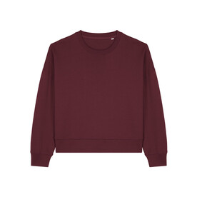 Stella Alma - Das Iconic Damen-Rundhals-Sweatshirt - Burgundy - XXL bedrucken, Art.-Nr. STSW212C2442X