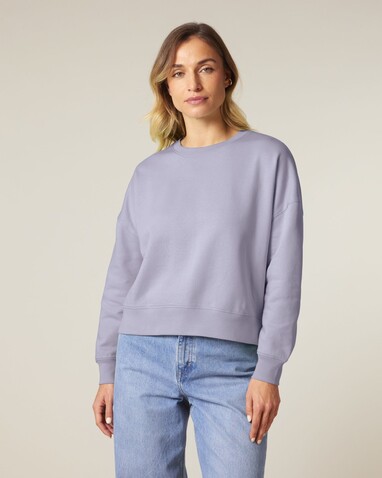 Stella Alma - Das Iconic Damen-Rundhals-Sweatshirt - Lavender - XL bedrucken, Art.-Nr. STSW212C0631X