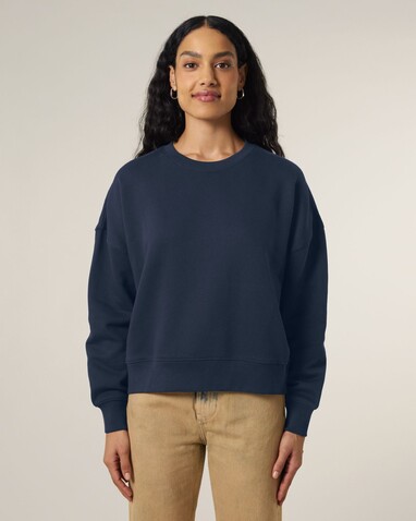 Stella Alma - Das Iconic Damen-Rundhals-Sweatshirt - French Navy - L bedrucken, Art.-Nr. STSW212C7271L