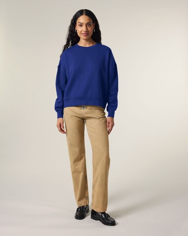 Stella Alma - Das Iconic Damen-Rundhals-Sweatshirt - Worker Blue - XL bedrucken, Art.-Nr. STSW212C0881X