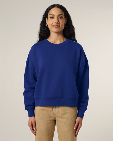 Stella Alma - Das Iconic Damen-Rundhals-Sweatshirt - Worker Blue - M bedrucken, Art.-Nr. STSW212C0881M