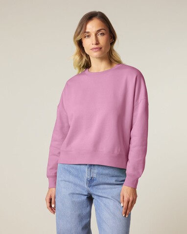 Stella Alma - Das Iconic Damen-Rundhals-Sweatshirt - Bubble Pink - M bedrucken, Art.-Nr. STSW212C1291M
