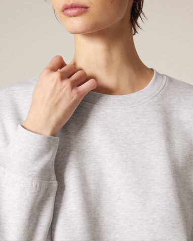 Stella Alma - Das Iconic Damen-Rundhals-Sweatshirt - Cool Heather Grey - M bedrucken, Art.-Nr. STSW212C1461M