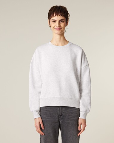 Stella Alma - Das Iconic Damen-Rundhals-Sweatshirt - Cool Heather Grey - L bedrucken, Art.-Nr. STSW212C1461L