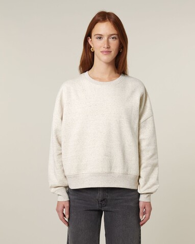 Stella Alma - Das Iconic Damen-Rundhals-Sweatshirt - Eco Heather - XXL bedrucken, Art.-Nr. STSW212C1472X